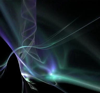 Bright blue abstract pattern on black, color digital graphics, background Stock Illustration