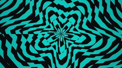Bright blue abstract shapes create dynamic patterns on Stock Footage 339341297