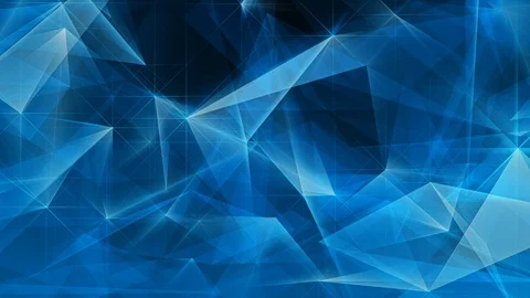 Bright Blue Abstract Shapes Refraction Video stock 86567564