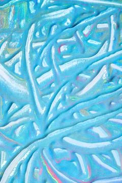 Bright blue abstract texture resembles flowing liquid waves with shiny high.. Stock Photos