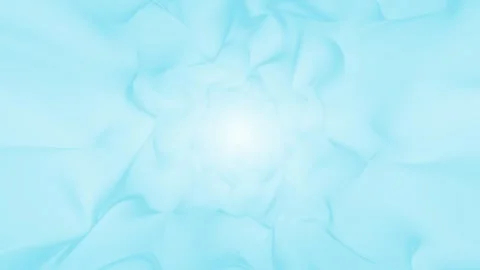 Bright blue abstract wave tunnel loop slow motion background Stock Footage 346649649