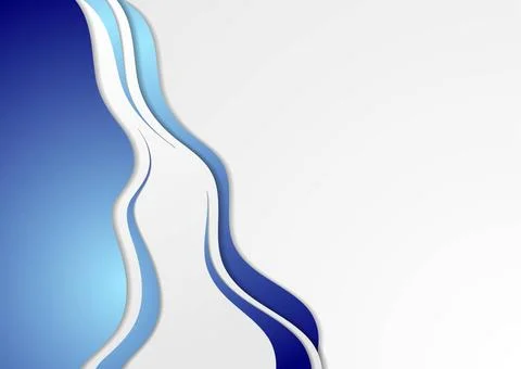 Bright blue abstract waves vector background Bright blue abstract waves co... 스톡 사진