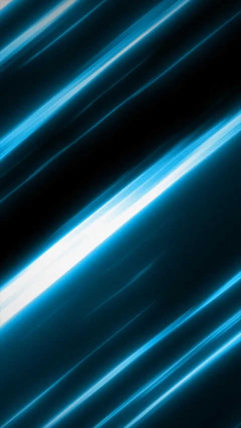 Bright blue and cyan light streaks cross a black background diagonally, cre.. Stock Footage 346024635