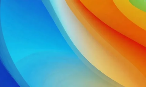 A bright blue and orange gradient Stock Footage 304565470