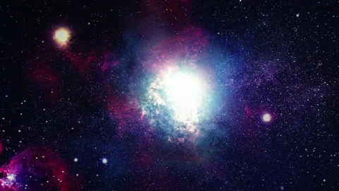 Bright Blue and Pink Nebula From Deep Sp... | Stock Video | Pond5