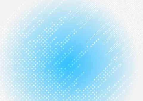 Bright blue and white small dots abstract futuristic background Stock Illustration
