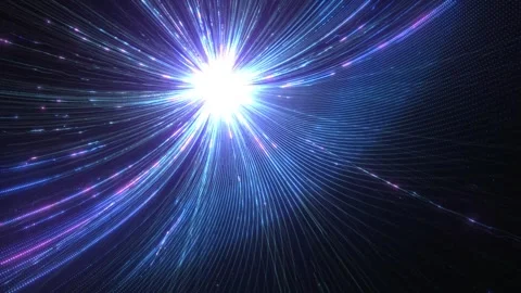 A bright blue-and-white splash of light at the top of the frame Vídeo Stock 328520030