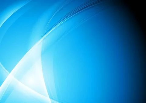 Bright blue background with abstract waves. Eps 10 Bright blue background ... Stock Photos