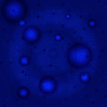 Bright blue background of a circular mosaic Stock Illustration