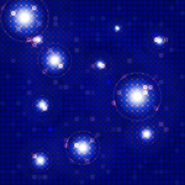Bright blue background of a circular mosaic Stock Illustration