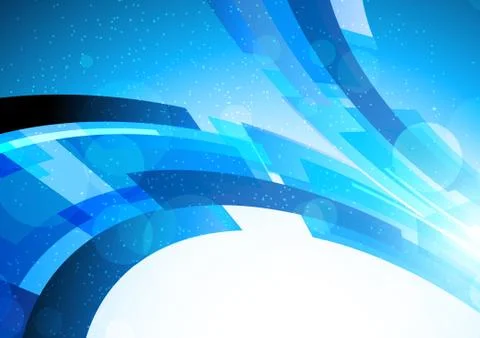 Bright blue background Stock Illustration