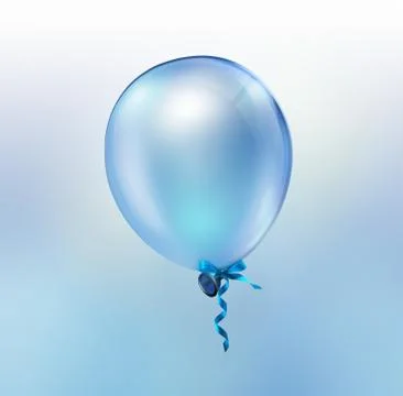 Bright blue balloon Illustrazione stock