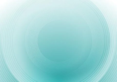 Bright blue blurred 3d circle and radial lines abstract minimal geometric bac Stockillustratie