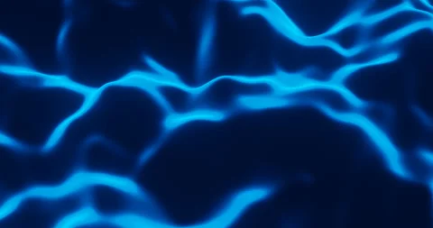 Bright blue blurry gradient waves abstract motion background. Seamless loop Stock Footage 253813458