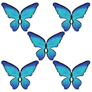Bright blue butterfly Stock Illustration