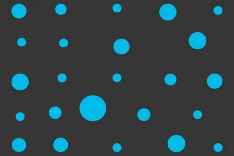 Bright Blue Circles Dark Gray Pattern 스톡 일러스트