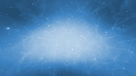 Bright blue digital lines and dots motion background Stock Footage 129331641