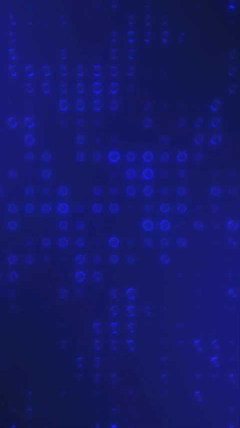 Bright blue digital patterns create a captivating atmosphere Stock Footage 311951055