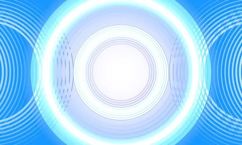 Bright blue dynamic abstract background. circle wave line stripe decoration. Stock Illustration