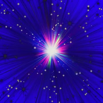 Bright blue flash Stock Photos