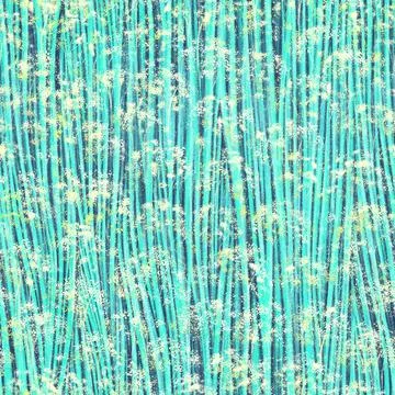 Bright blue floral seamless pattern with Twigs with white flowers 스톡 일러스트