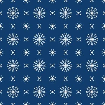 Bright blue geometric fabric pattern featuring white symmetrical line Stock-Illustration