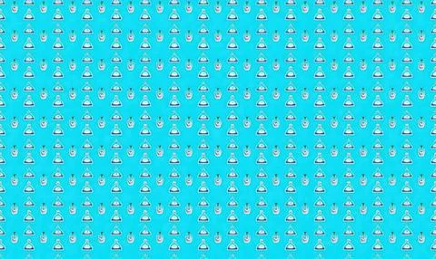 Bright blue geometric pattern with pink accents for background Stock Illustration