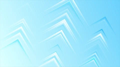 Bright blue glowing rising arrows abstract geometric motion background Stock Footage 345703385