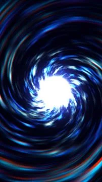 Bright blue glowing vortex spinning with dynamic energy, symbolizing motion.. Stock Illustration