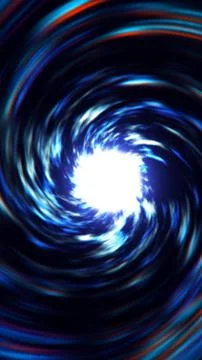 Bright blue glowing vortex spinning with dynamic energy, symbolizing motion,  스톡 일러스트