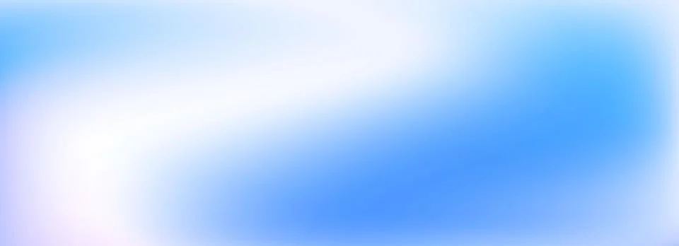 Bright blue gradient background. Soft pastel winter wavy wallpaper banner Stock Illustration