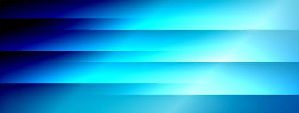 Bright blue gradients form horizontal stripes. Smooth transitions create Stock Illustration