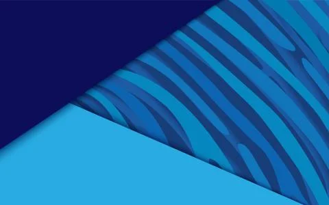 Bright blue horizontal abstract background. A colored sheet of paper Stock Illustration