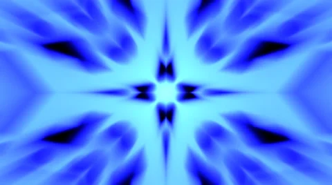 Bright Blue Kaleidoscope Loop Stock Footage 42628551