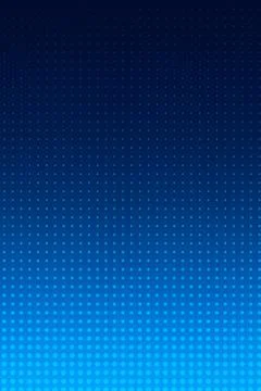 Bright blue light beam glowing in dark space with starry background Illustrazione stock