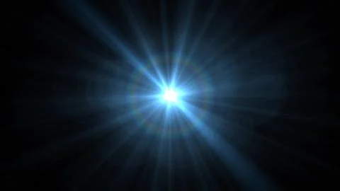 Bright blue light bursts against a dark void Stock Illustration
