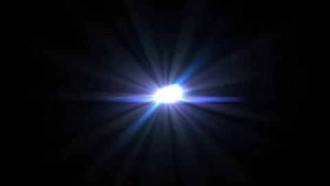 Bright blue light bursts against a black void Stock Illustration