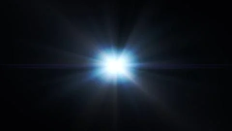 Bright blue light bursts from center, radiating sharp rays Stock Illustration