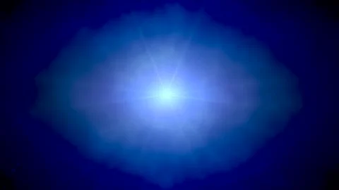 Bright blue light in dark galaxy Stock Footage 202109666