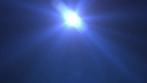 Bright blue light emits radiant rays Stock Footage 345434193