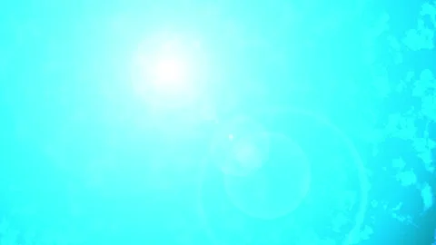 Bright blue light flares with abstract glowing particles during ethereal an.. Stock Footage 342515079