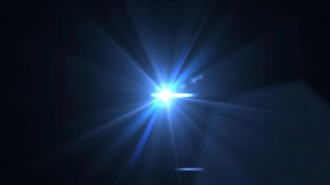 Bright blue light pulses against deep black background Stock Illustration