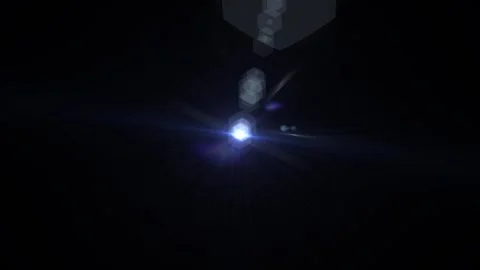 Bright blue light pulses in a dark setting Stock Footage 340412843