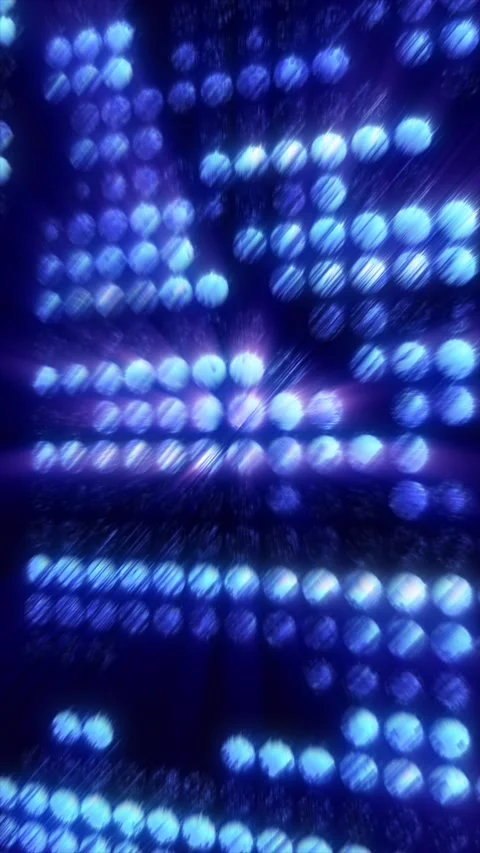 Bright blue lights form a pattern at a concert. Stock Footage 317992320