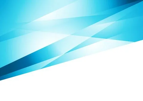 Bright blue low poly abstract geometric tech minimal background Stock Illustration