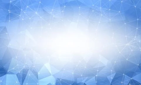 Bright Blue low poly background. Polygonal design pattern. Bright mosaic mode Stock Illustration