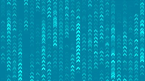 Bright blue minimal arrows abstract geometric background Illustrazione stock