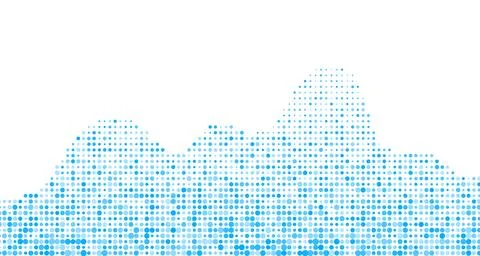 Bright blue minimal dots abstract background Stock Illustration