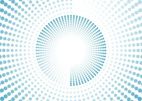 Bright blue minimal dotted circles abstract concept background イラスト素材