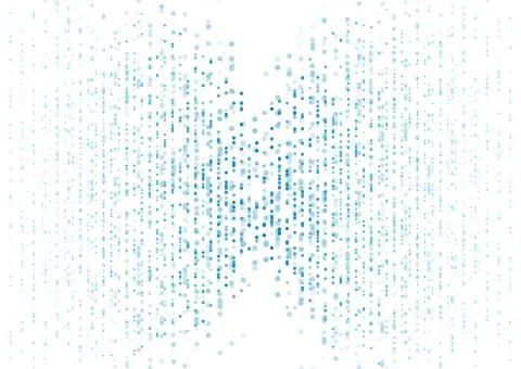 Bright blue minimal dotted lines abstract background Stock Illustration